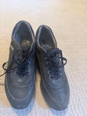 Paciotti Womens Navy Casual Lace-Up Sneakers